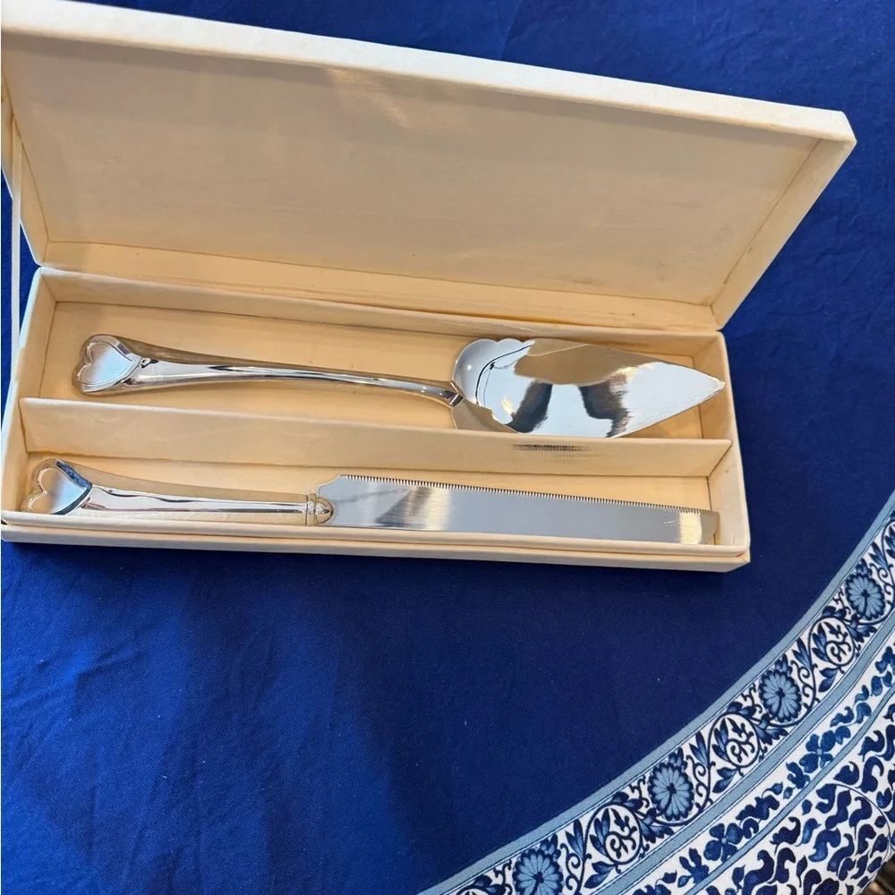 Lenox Wedding Promises 2-Piece Silver-Plated Cake Serving Set